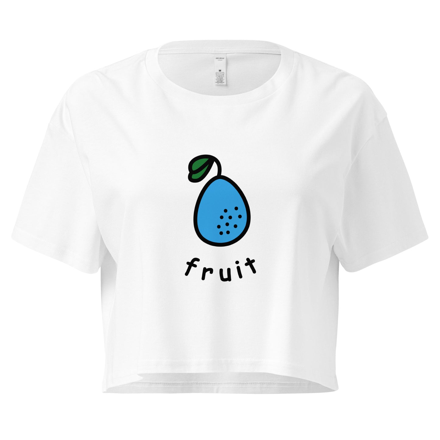 Fruit Crop Top (Light Blue)