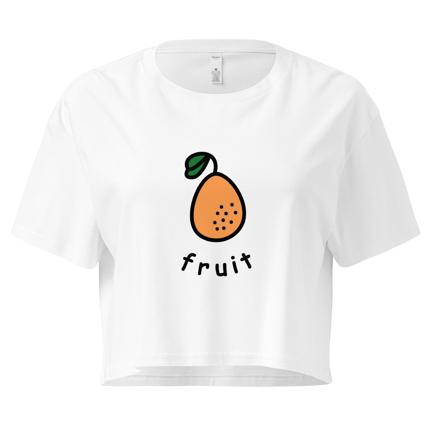 Fruit Crop Top (Light Orange)